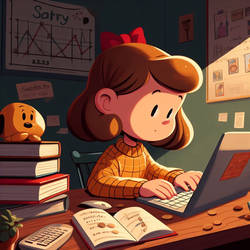Sally Studying
