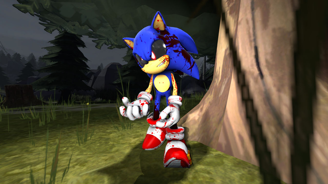 Sonic.Exe pose 1 by MasonFazbear on DeviantArt
