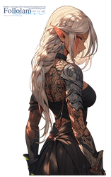 PNG Render girl elf
