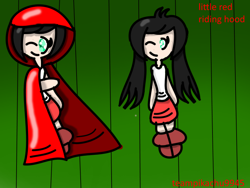 livesteam drawing 1, Little Red Riding Hood