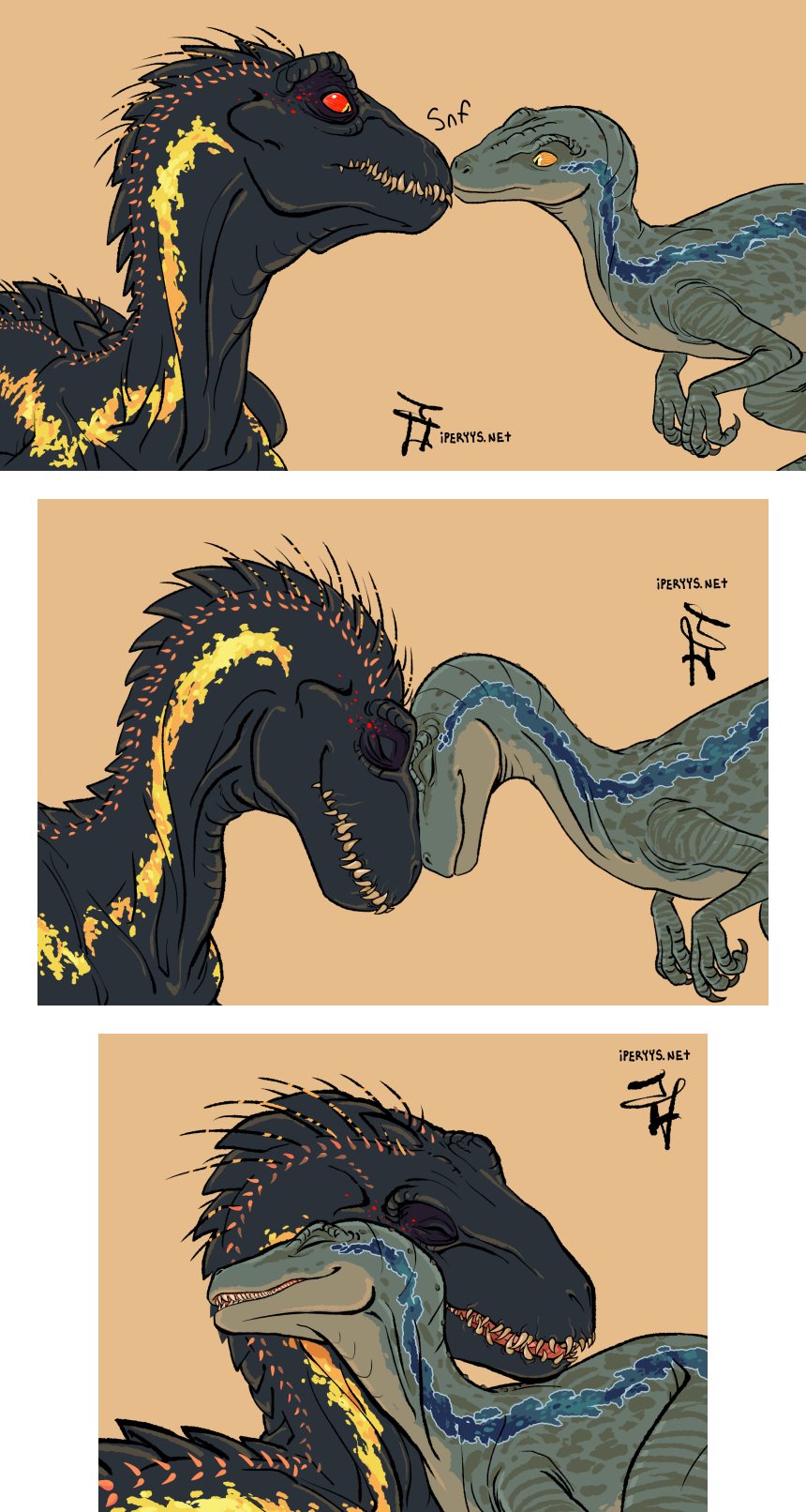 Raptor October: A Greeting by kosmonauttihai on DeviantArt