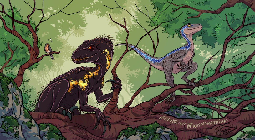 2 Raptor Friends Raptor Encounter by kosmonauttihai on DeviantArt