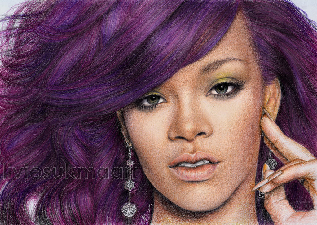 Rihanna Purple By Liviesukma On Deviantart