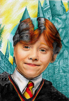 Multiple exposure Ron Weasley 1st year