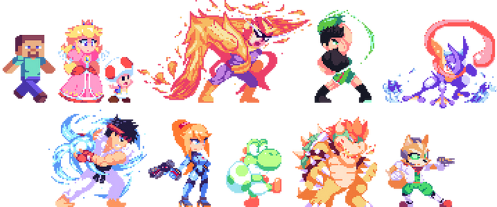 SSBU Pixel Art - Wave 4