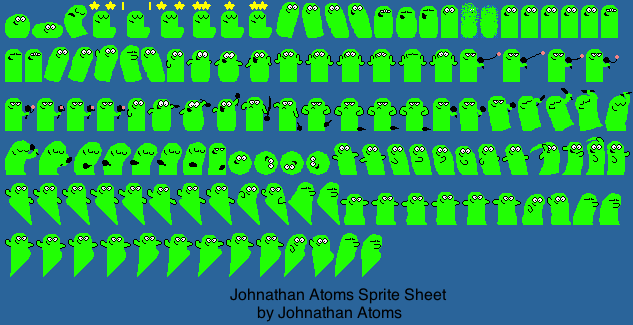Johnathan Atoms Sprite Sheet (NEW) by JohnathanAtoms on DeviantArt
