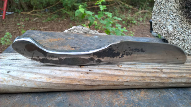 Railroad spike knife