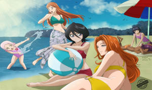 bleach Girls At the beach