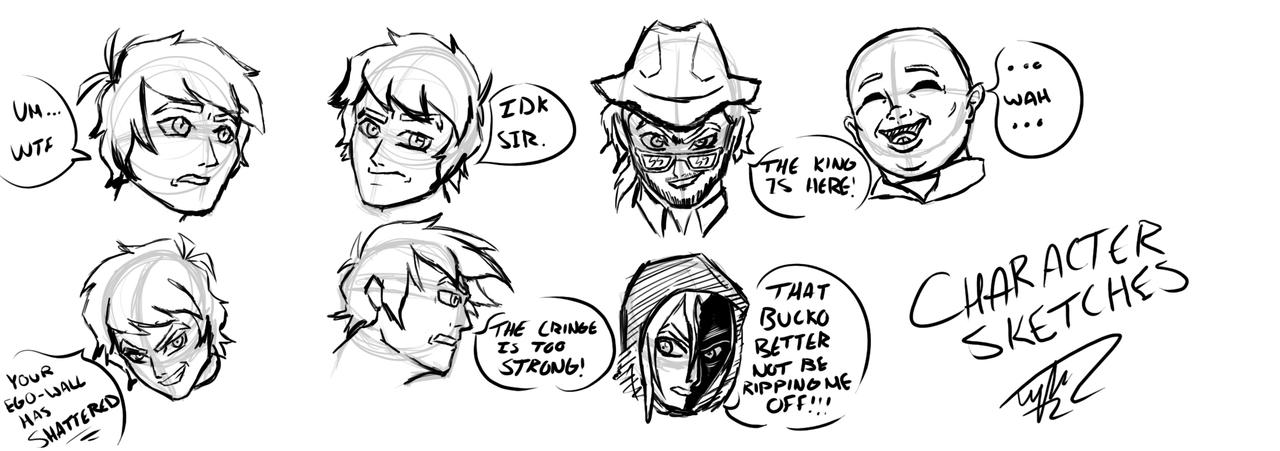 Chuck Rough Character Rough Character Sketchs by Lampshit on DeviantArt