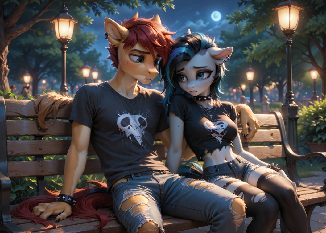 Hug Emo Emo Couple by SilencerAI by SilencerAI on DeviantArt