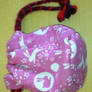 Moon Bunny bag w/ alternating color drawstrings