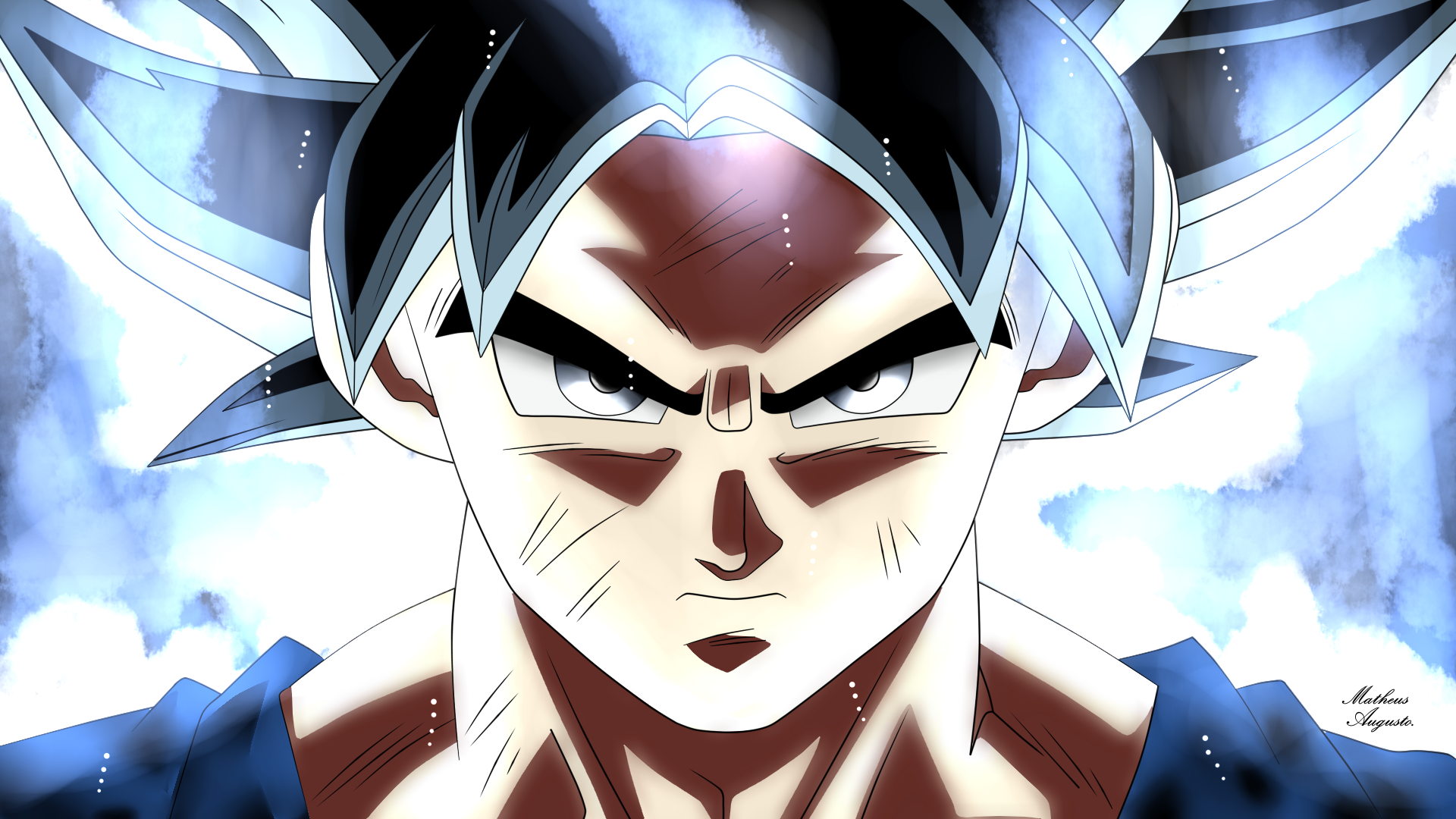 dragon ball super goku instinto superior fanart