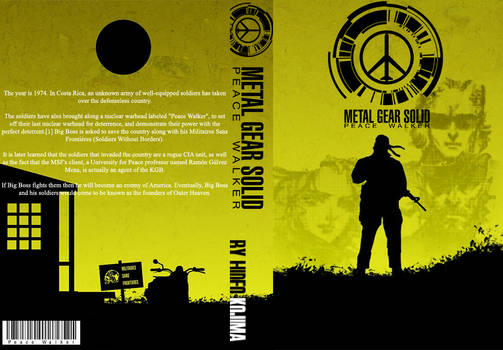 Metal Gear Solid Peace Walker book cover style