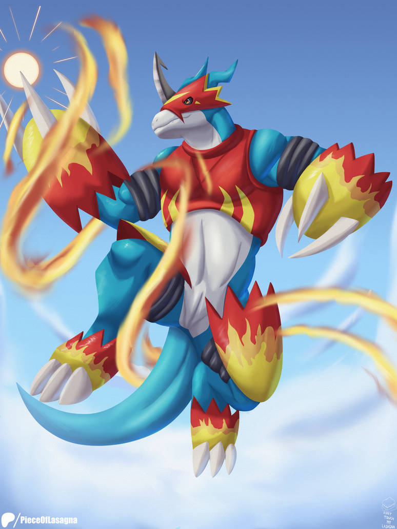 Flamedron Flamedramon by donttouchmylasagna on DeviantArt
