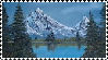 Snowy Mountain Stamp