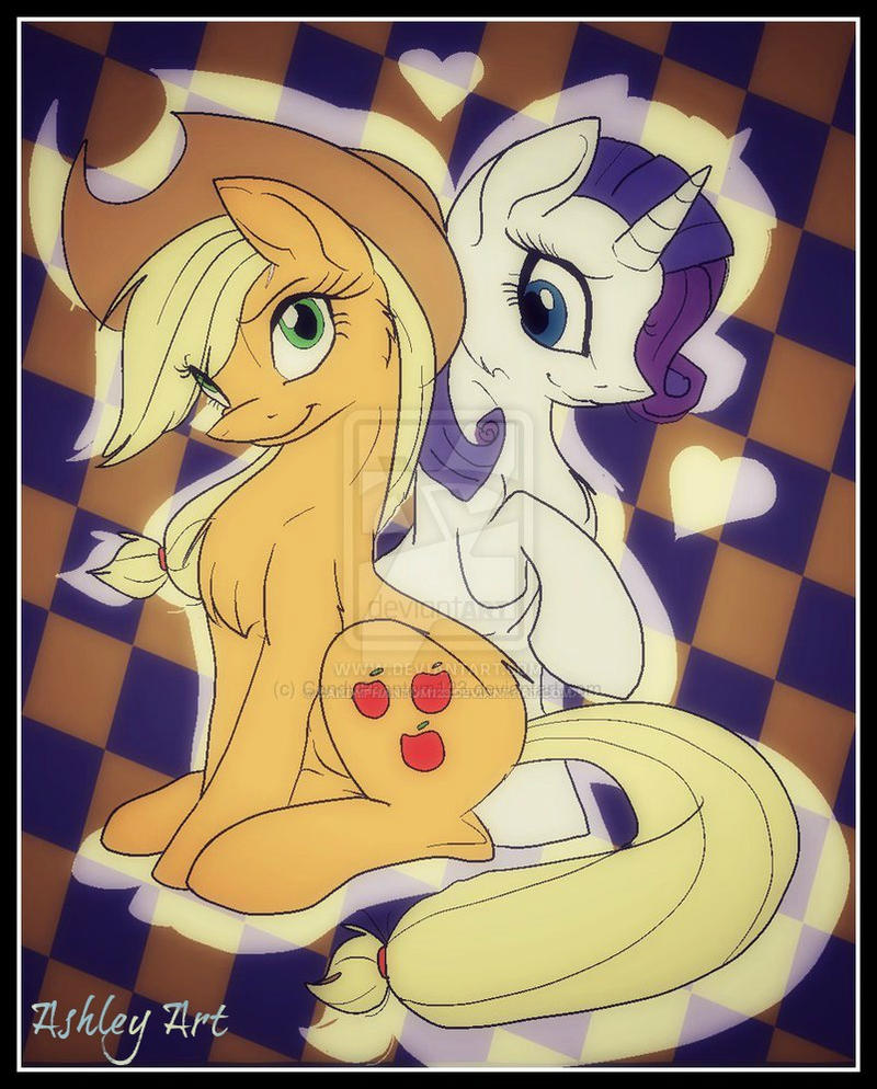 Applejack and Rarity