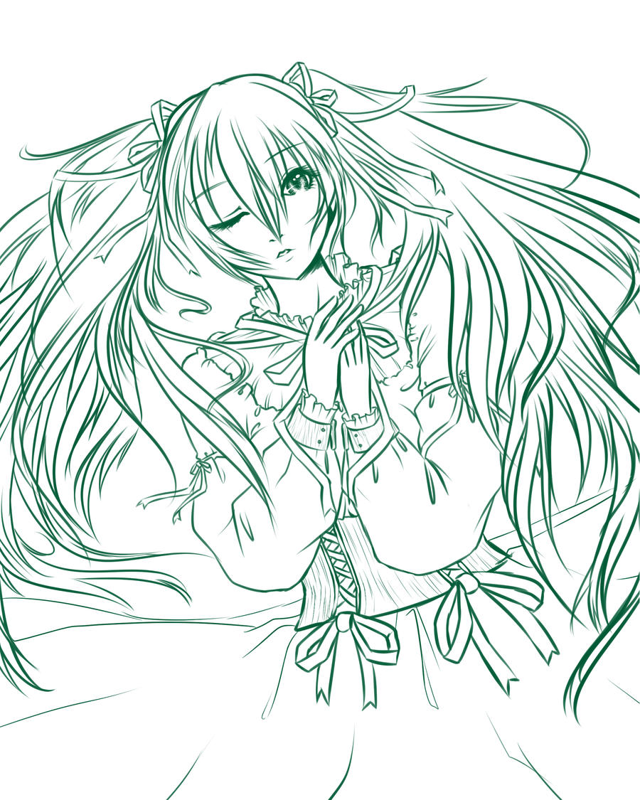 +Miku LINEART+