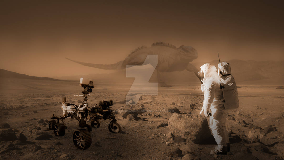 Giant Lizard On Mars by legendarywolfknights on DeviantArt