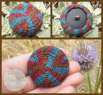 Tribal Macrame Button by BellyLaughBeads