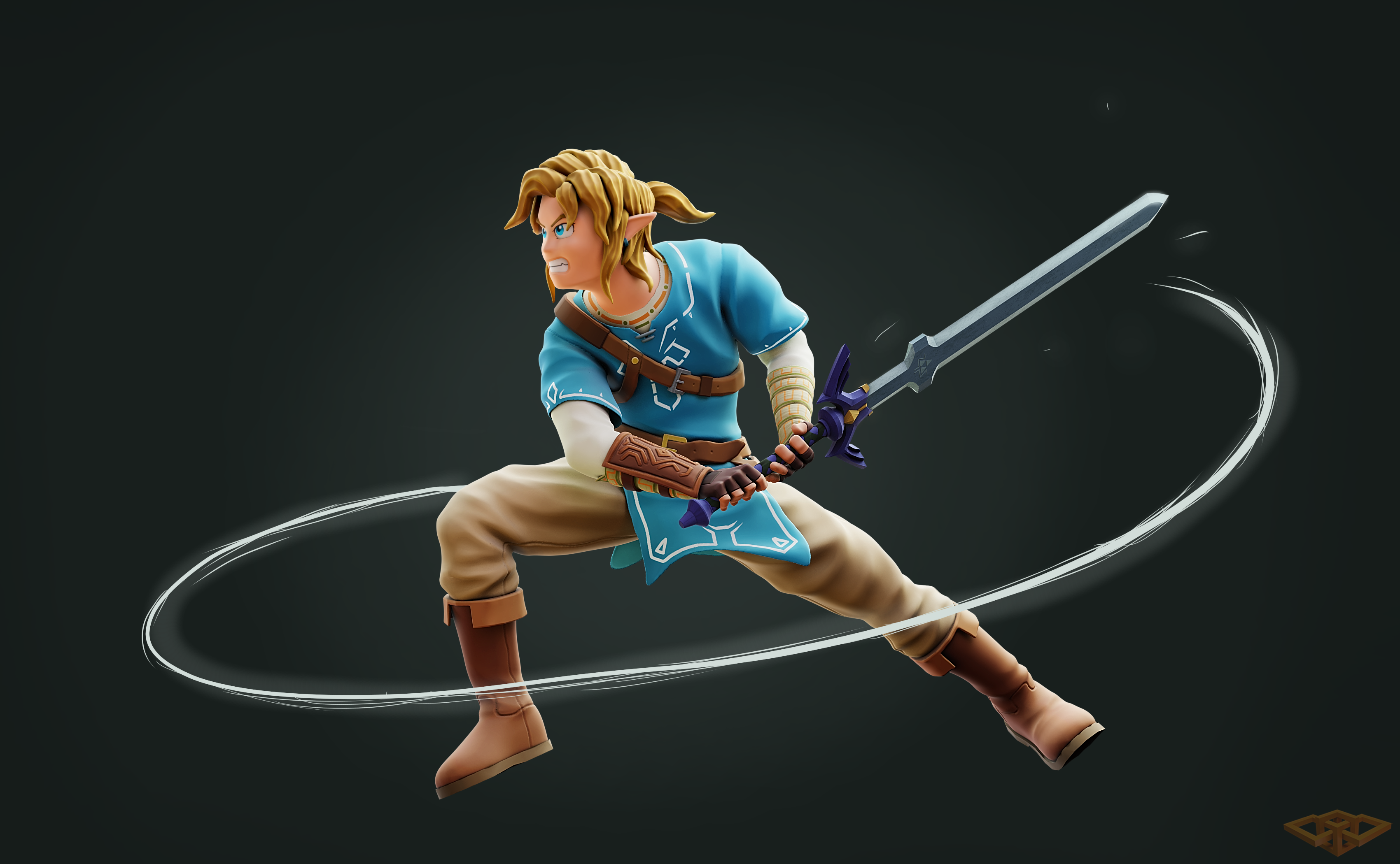 Link - The legend of Zelda Breath of the Wild - 3D model by