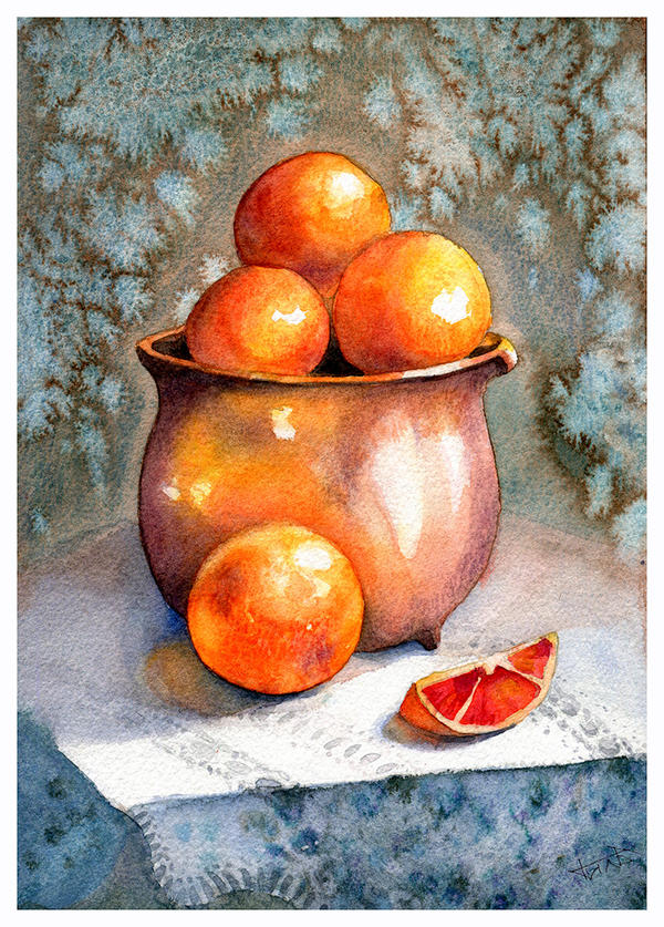 Oranges in a Bowl