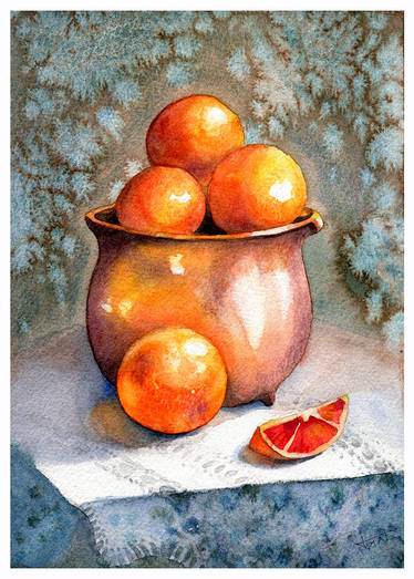 Oranges in a Bowl