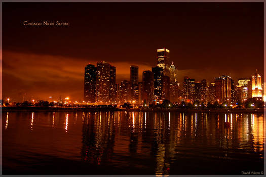 Chicago Night Skyline