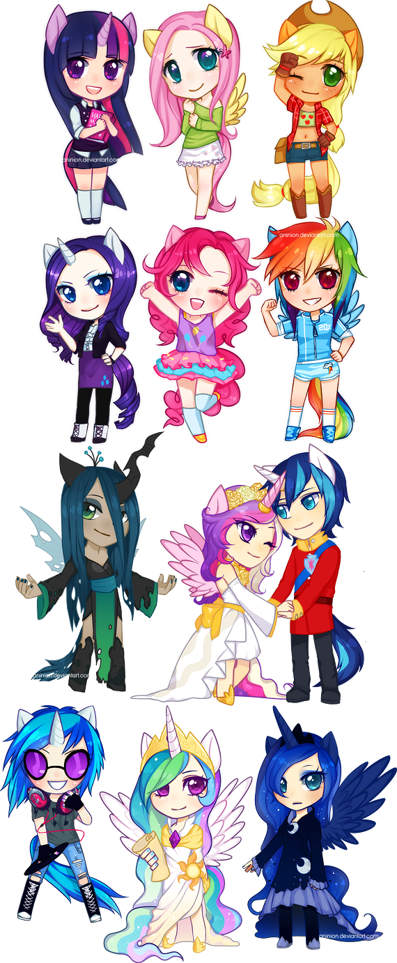 MLP Gijinka Chibis