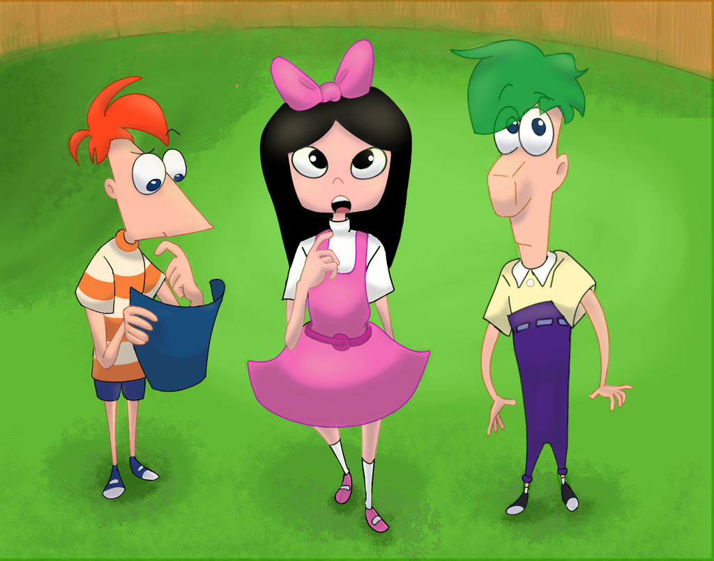 Phineas, Ferb and Isabella by forever247 on DeviantArt