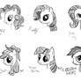 Mane Six Sketches