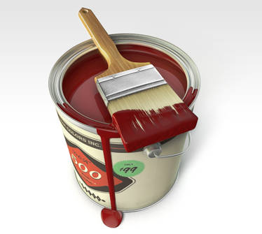 Red Paint Bucket