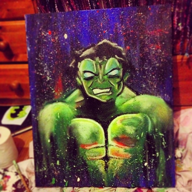 The Hulk canvas