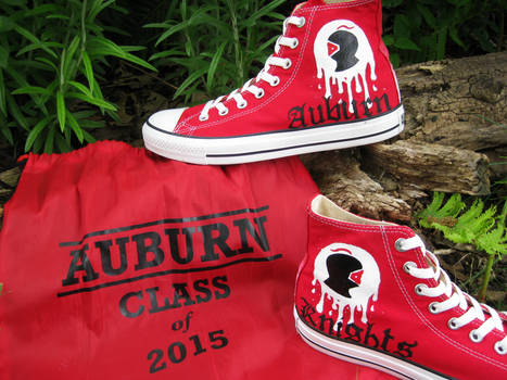 Custom Auburn High (Class of 2015) Chuck Taylors 5