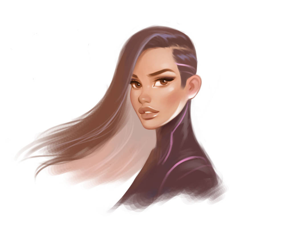 Stylized face by janunolart on DeviantArt