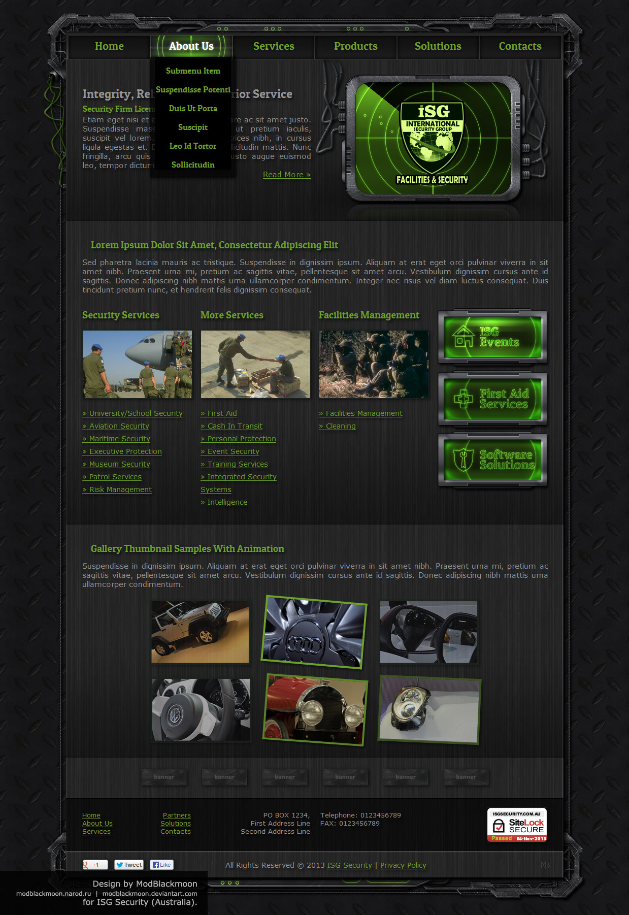 ISG Security Web-Design