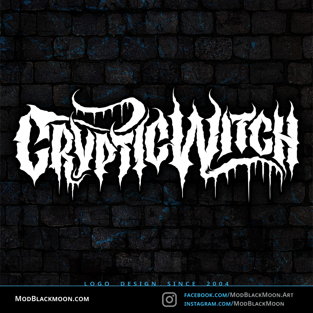 Death Metal Logo: Cryptic Witch