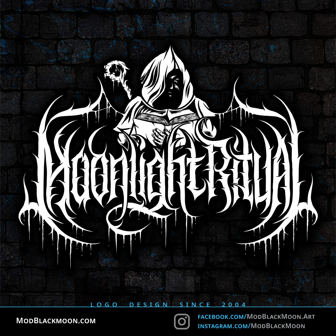 Black Metal Logo: Moonlight Ritual