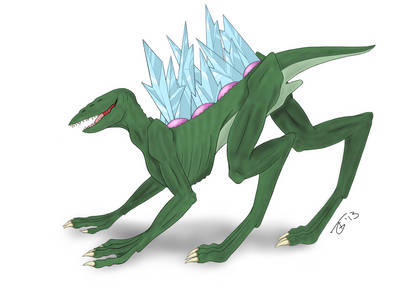 Sightless Crystal Lizard Beast