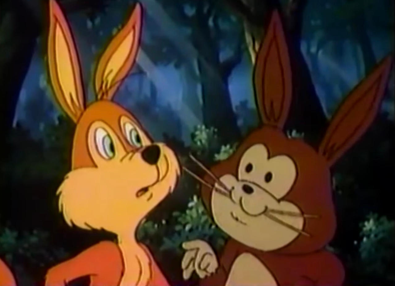 Buttons and Rusty disguised as rabbits by jonacme on DeviantArt