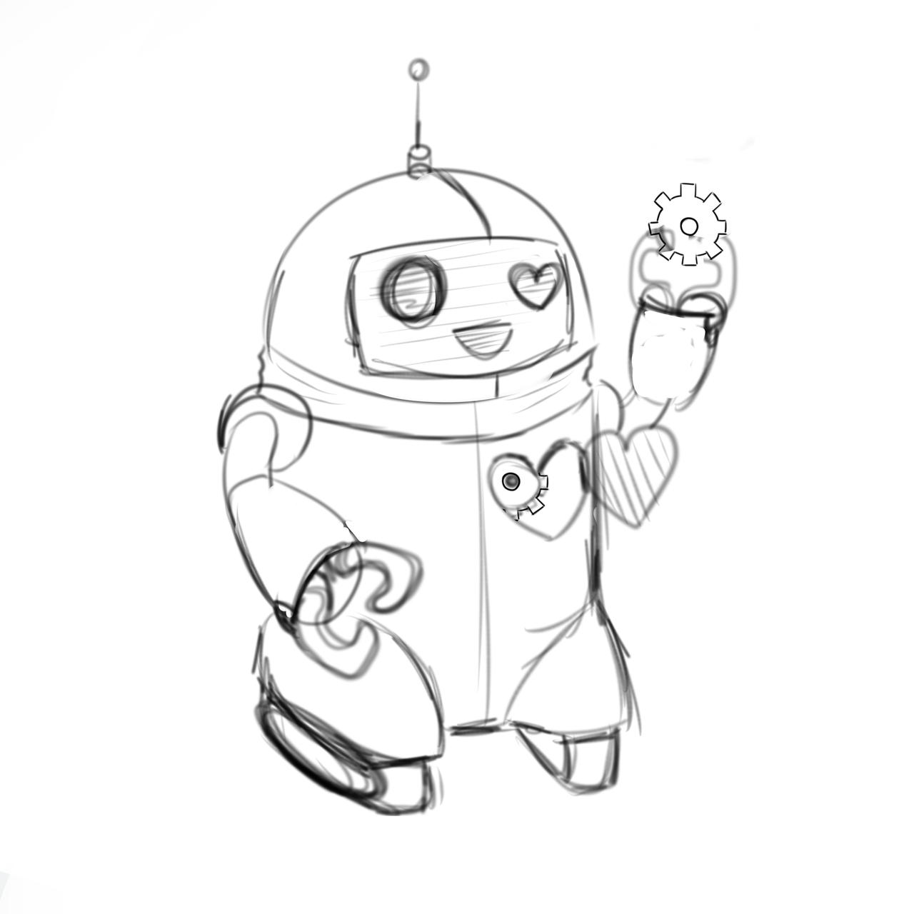 Overvåge Vugge Humanistisk My Cute Robot - 2021 (Sketch) by davidonzella on DeviantArt