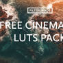 Free Cinematic LUTs Pack on FilterGrade