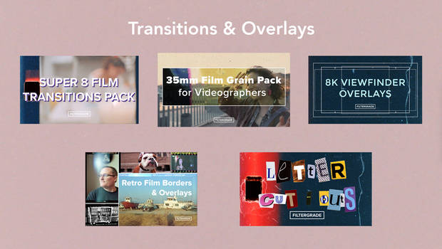 Transitions and Overlays Analog Filmmakers Bundle