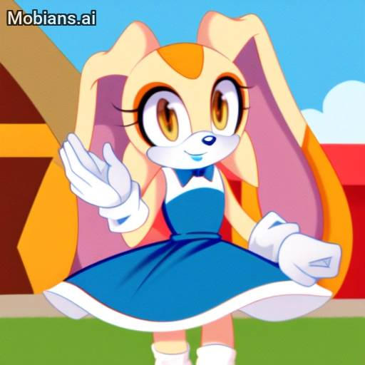 Cream The Rabbit Fasion Cream the rabbit in new blue skirt by TheAlphaSonic on DeviantArt