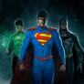 Green Lantern, Superman, and Batman
