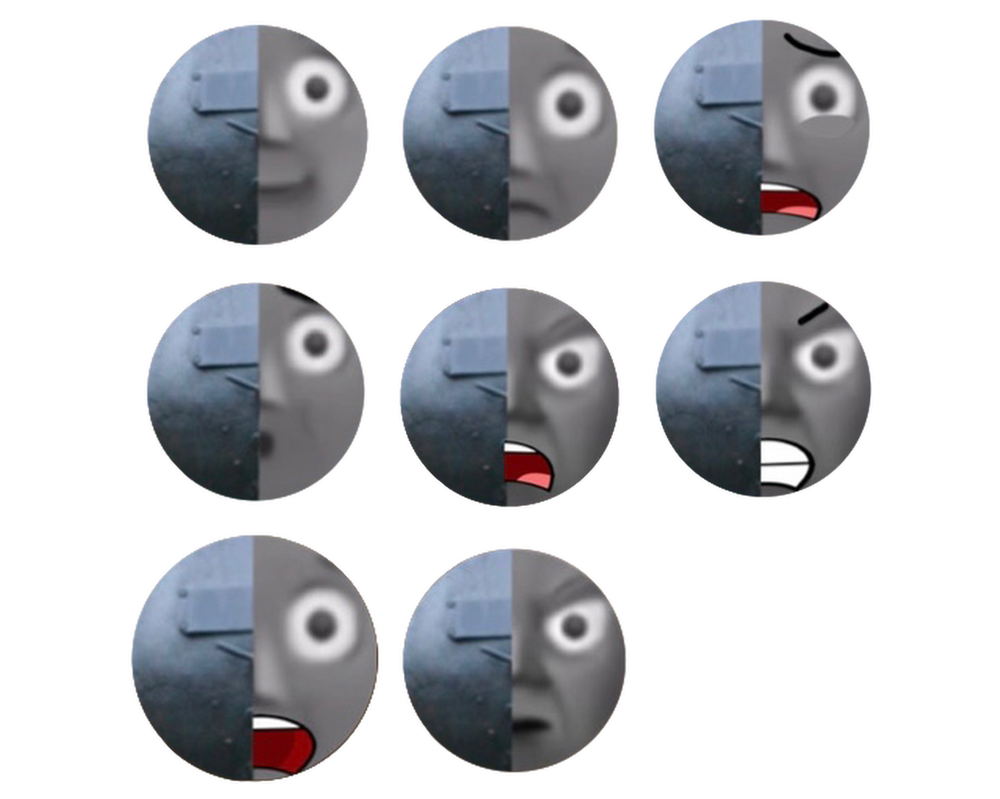 The Half Engine Faces Alive by Trainboy112 on DeviantArt