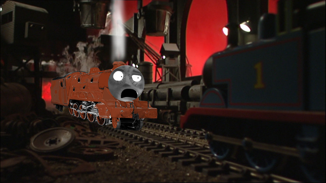 Thomas Encounters The Halloween Engine by Trainboy112 on DeviantArt
