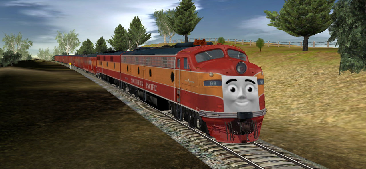 Deviantart Sp Train Davis the Southern Pacific E9 diesel engine by Trainboy112 on DeviantArt