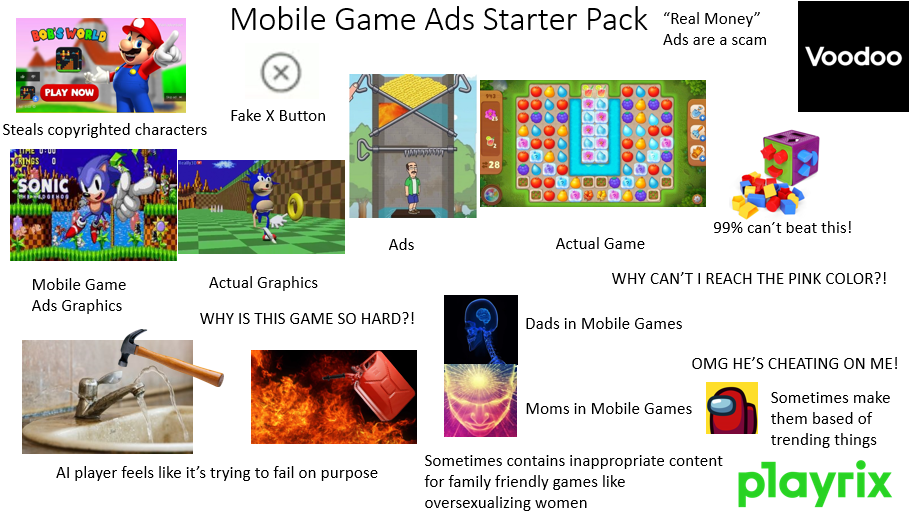 Mobile Game Ads Starter Pack by CrabmeatBadnik on DeviantArt