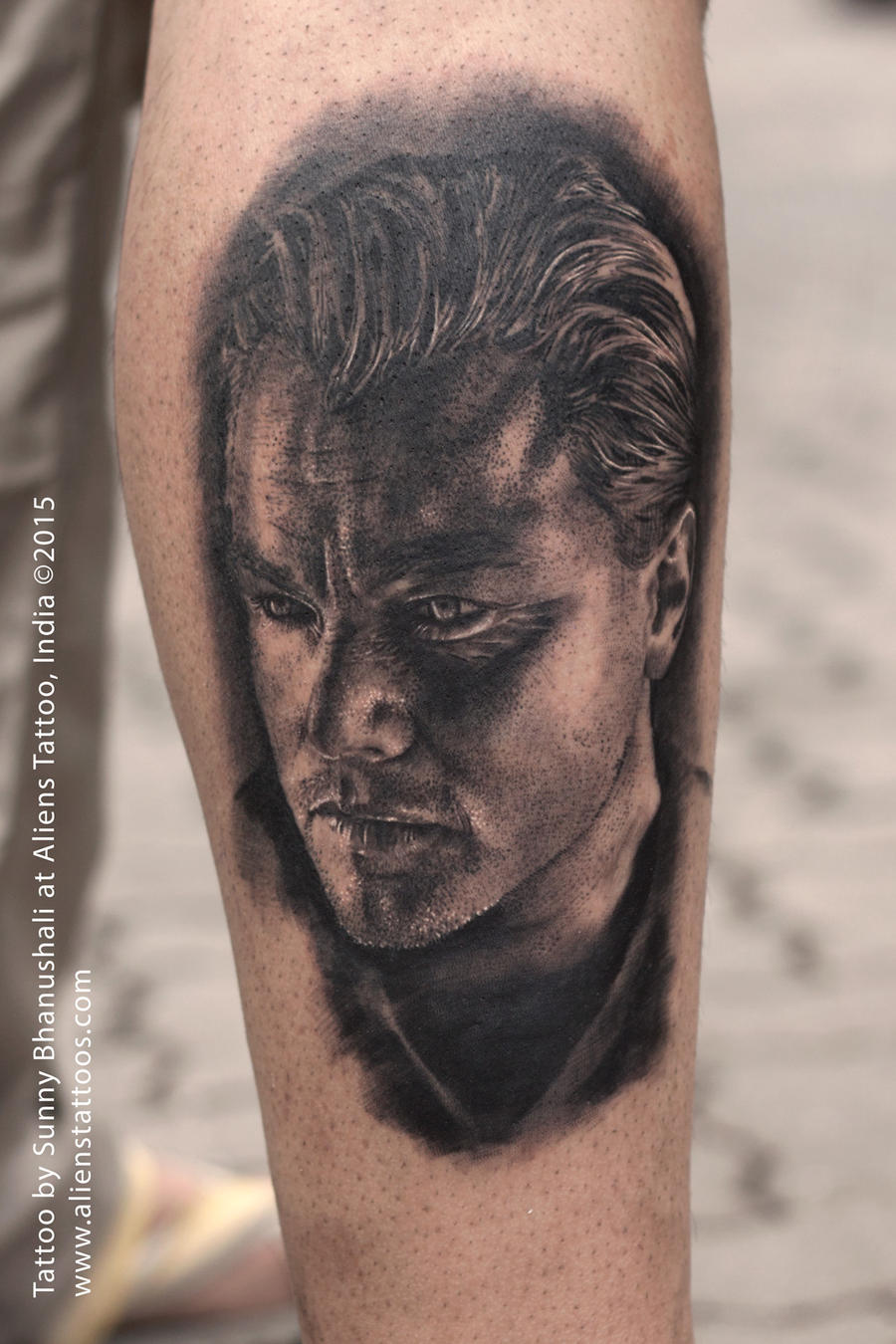 Leonardo diCaprio Tattoo by Sunny Bhanushali