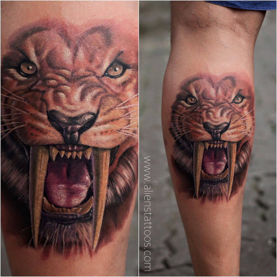 Tiger Tattoo by Sunny Bhanushali at Aliens Tattoo by Javagreeen